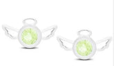 Sterling Silver Semi Mount Earrings Setting Round RD 4x4mm - Syzjewelry