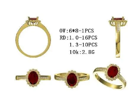 Sterling Silver Semi Mount Ring Setting Oval OV 8X6mm - Syzjewelry