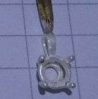 Sterling Silver Semi Mount Pendant Setting Round RD 6.5mm - Syzjewelry