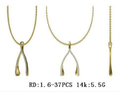 Sterling Silver Semi Mount Pendant Setting Round RD 1.6mm - Syzjewelry