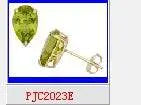Sterling Silver Semi Mount Earrings Setting PE 9X7mm White Topaz - Syzjewelry