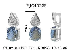 Sterling Silver Semi Mount Pendant Setting Oval OV 10X8mm - Syzjewelry