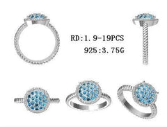 Sterling Silver Semi Mount Ring Setting Round RD 1.9mm - Syzjewelry