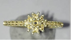 Sterling Silver Semi Mount Ring Setting Round RD Band圈戒mm - Syzjewelry