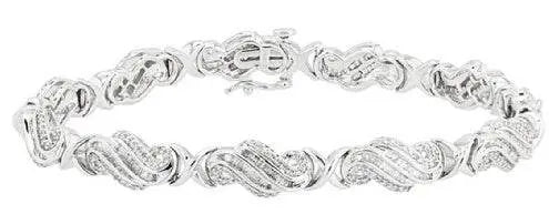 Sterling Silver Semi Mount Bracelet Setting Round RD 0.8mm - Syzjewelry