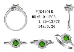 Sterling Silver Semi Mount Ring Setting Round RD 5x5mm - Syzjewelry