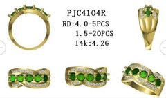 Sterling Silver Semi Mount Ring Setting Round RD 4x4mm - Syzjewelry