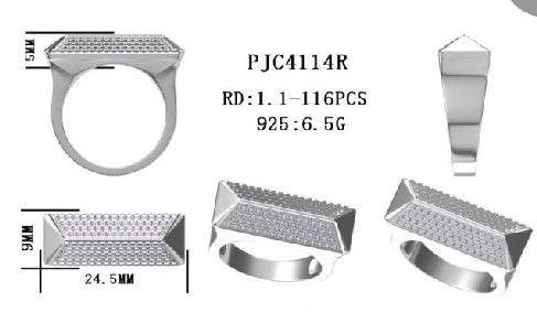 Sterling Silver Semi Mount Ring Setting Round RD 1.1mm - Syzjewelry