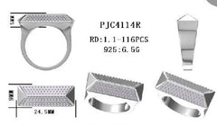 Sterling Silver Semi Mount Ring Setting Round RD 1.1mm - Syzjewelry