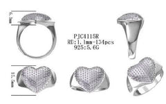 Sterling Silver Semi Mount Ring Setting Round RD 1.1mm - Syzjewelry