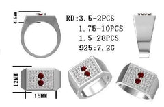 Sterling Silver Semi Mount Ring Setting Round RD 3.5mm - Syzjewelry