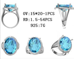 Sterling Silver Semi Mount Ring Setting Round RD 8x8mm - Syzjewelry