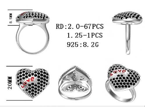 Sterling Silver Semi Mount Ring Setting Round RD 2x2mm - Syzjewelry