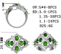 Sterling Silver Semi Mount Ring Setting Oval OV 5X4mm - Syzjewelry