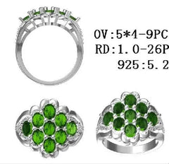 Sterling Silver Semi Mount Ring Setting Oval OV 5X4mm - Syzjewelry