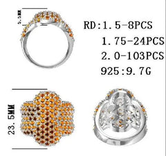 Sterling Silver Semi Mount Ring Setting Round RD 2x2mm - Syzjewelry