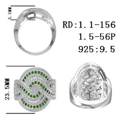 Sterling Silver Semi Mount Ring Setting Round RD 1.5mm - Syzjewelry