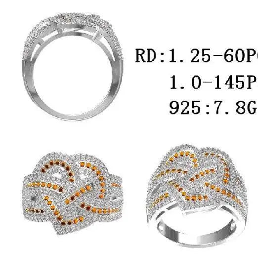 Sterling Silver Semi Mount Ring Setting Round RD 1.25mm - Syzjewelry