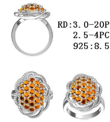 Sterling Silver Semi Mount Ring Setting Round RD 3x3mm - Syzjewelry