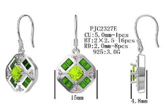 Sterling Silver Semi Mount Earrings Setting Cushion CU 5X5mm - Syzjewelry