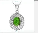 Sterling Silver Semi Mount Pendant Setting Oval OV 9X7mm - Syzjewelry