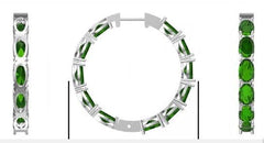 Sterling Silver Semi Mount Earrings Setting Oval OV 6X4mm - Syzjewelry