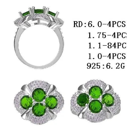 Sterling Silver Semi Mount Ring Setting Round RD 6x6mm - Syzjewelry