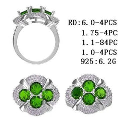 Sterling Silver Semi Mount Ring Setting Round RD 6x6mm - Syzjewelry