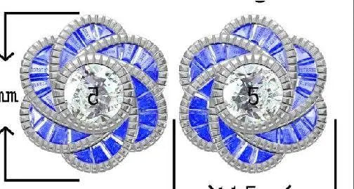 Sterling Silver Semi Mount Earrings Setting Round RD 5x5mm - Syzjewelry