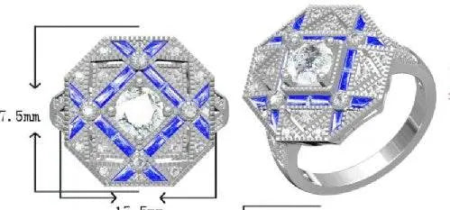 Sterling Silver Semi Mount Ring Setting Round RD 6x6mm - Syzjewelry