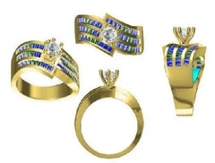 Sterling Silver Semi Mount Ring Setting Round RD 5x5mm - Syzjewelry