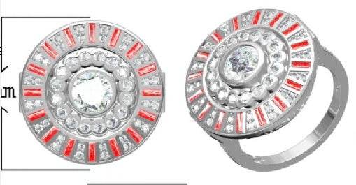 Sterling Silver Semi Mount Ring Setting Round RD 6.5mm - Syzjewelry