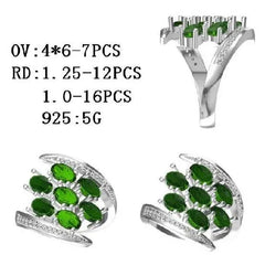 Sterling Silver Semi Mount Ring Setting Oval OV 6X4mm - Syzjewelry