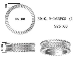 Sterling Silver Semi Mount Ring Setting Round RD 1.0mm - Syzjewelry