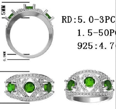 Sterling Silver Semi Mount Ring Setting Round RD 5x5mm - Syzjewelry