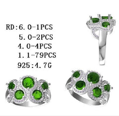 Sterling Silver Semi Mount Ring Setting Round RD 6x6mm - Syzjewelry