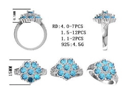 Sterling Silver Semi Mount Ring Setting Round RD 4x4mm - Syzjewelry