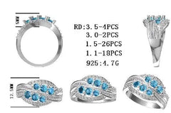 Sterling Silver Semi Mount Ring Setting Round RD 3.5mm - Syzjewelry