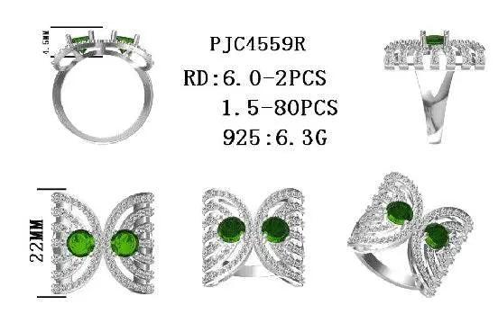 Sterling Silver Semi Mount Ring Setting Round RD 6x6mm - Syzjewelry