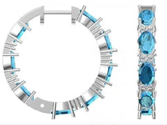 Sterling Silver Semi Mount Earrings Setting Oval OV 6X4mm - Syzjewelry