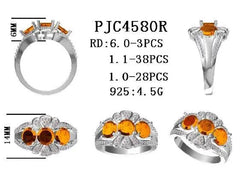 Sterling Silver Semi Mount Ring Setting Round RD 6x6mm - Syzjewelry