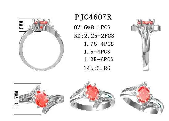 Sterling Silver Semi Mount Ring Setting Oval OV 8X6mm - Syzjewelry