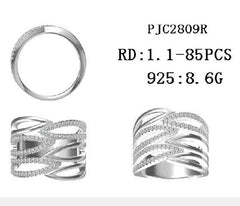 Sterling Silver Semi Mount Ring Setting Round RD 1.1mm - Syzjewelry