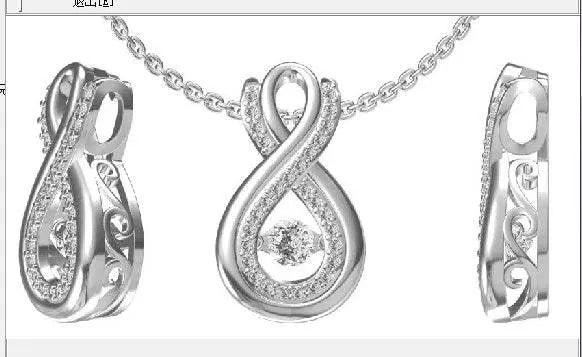 Sterling Silver Semi Mount Pendant Setting Round RD 5x5mm - Syzjewelry