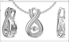 Sterling Silver Semi Mount Pendant Setting Round RD 5x5mm - Syzjewelry