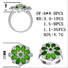 Sterling Silver Semi Mount Ring Setting Oval OV 6X4mm - Syzjewelry