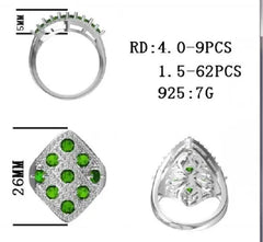Sterling Silver Semi Mount Ring Setting Round RD 4x4mm - Syzjewelry