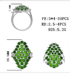 Sterling Silver Semi Mount Ring Setting Pear PE 4X3mm - Syzjewelry