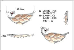 Sterling Silver Semi Mount Pendant Setting Marquise MQ 10X5mm - Syzjewelry