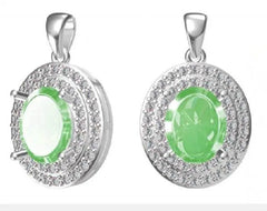 Sterling Silver Semi Mount Pendant Setting Oval OV 10X8mm - Syzjewelry